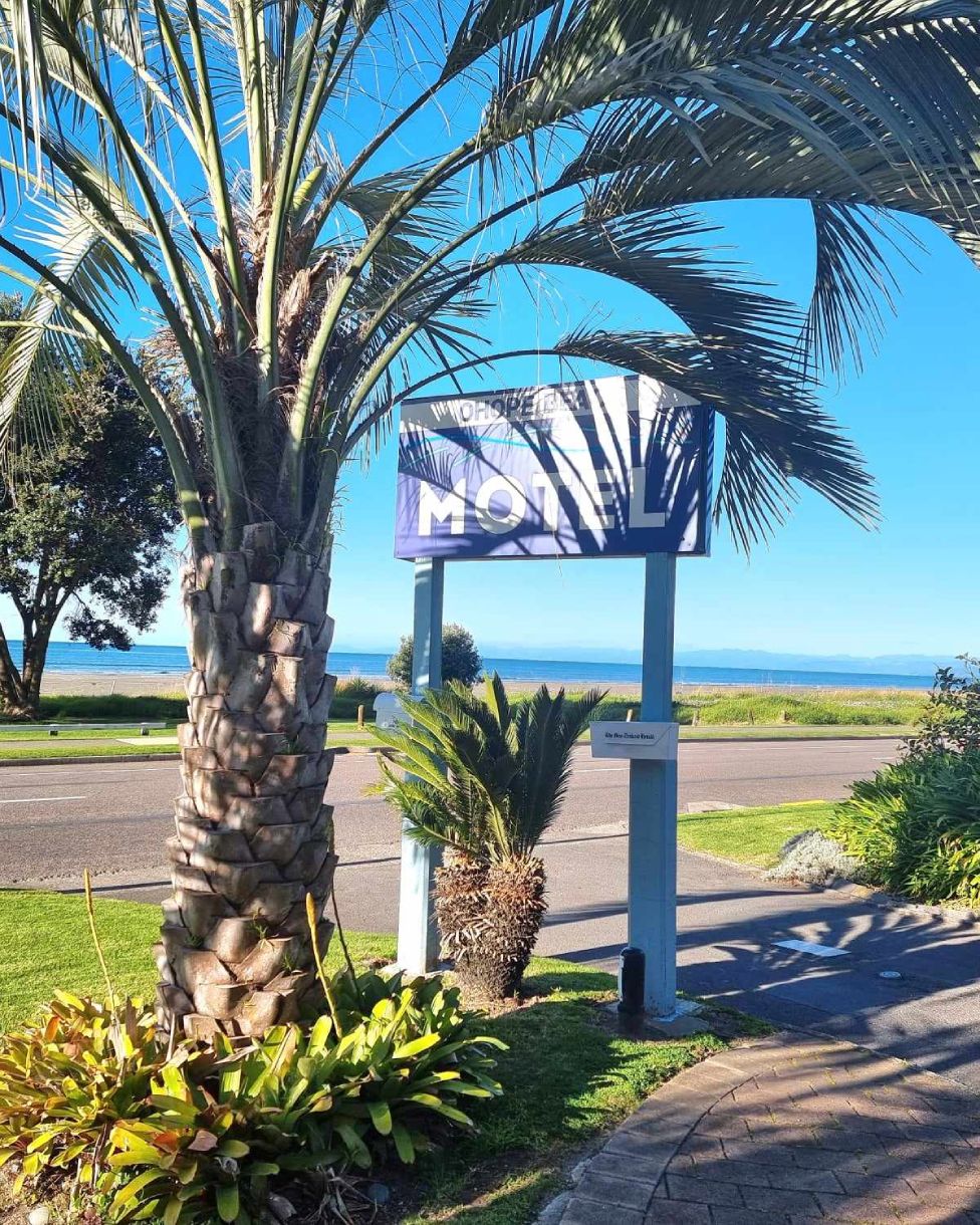 View of Ohope Beach from the motel